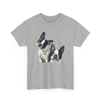 Boston Terriers 'Skipper & Dee Dee' Unisex Heavy Cotton Tee