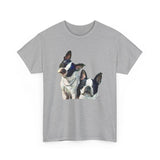 Boston Terriers 'Skipper & Dee Dee' Unisex Heavy Cotton Tee