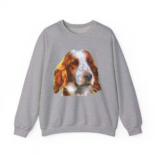 Irish Red & White Setter - Unisex 50/50 Crewneck Sweatshirt