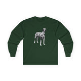 Great Dane 'Zeus' Unisex Cotton Long Sleeve Tee