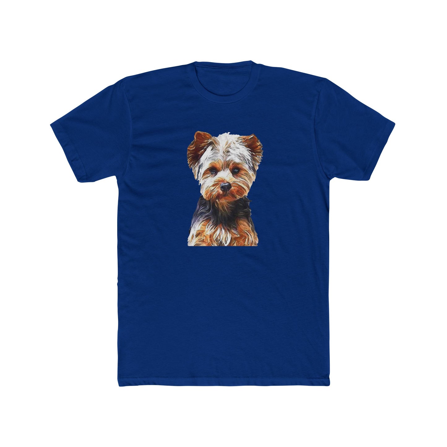 Yorkshire Terrier 'Lupis' - Men's Fitted Cotton Crew Tee