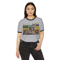 Czechoslovakian Vlciak Wolfdog Classic Cotton Ringer T-Shirt