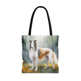 Majestic Borzoi 'Russian Wolfhound' Fine Art Painting Tote Bag