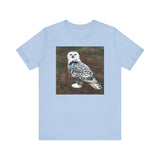 Snowy White Owl - Unisex Jersey Short Sleeve Tee