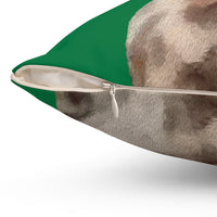 Weimaraner 'Rocky' Spun Polyester Throw Pillow