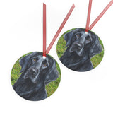 Flat-Coated Retriever Metal Ornaments