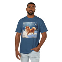 Finnish Spitz - Unisex Relaxed Fit Garment-Dyed Heavyweight Cotton Tee