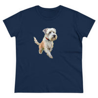 Dandie Terrier - Women's Pre-shrunk Midweight Cotton Tee