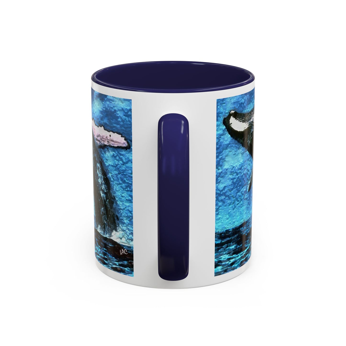 Humpback Whale Accent Coffee Mug, 11oz