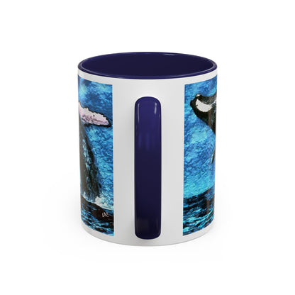 Humpback Whale Accent Coffee Mug, 11oz