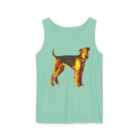 Airedale Terrier -  Unisex Relaxed Fit Ringspun Cotton Tank Top