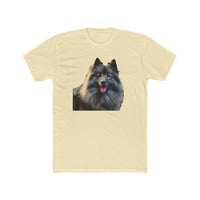 Keeshond - Men's Fitted Cotton Crew Tee