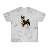 Black & Tan Shiba Inu  -  Unisex Color Blast T-Shirt