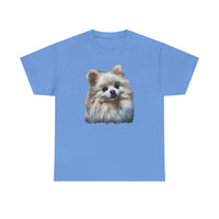 Pomeranian "Snowball" Unisex Heavy Cotton Tee by Doggylips™