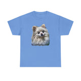 Pomeranian "Snowball" Unisex Heavy Cotton Tee by Doggylips™