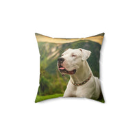 Dogo Argentino Spun Polyester Square Pillow