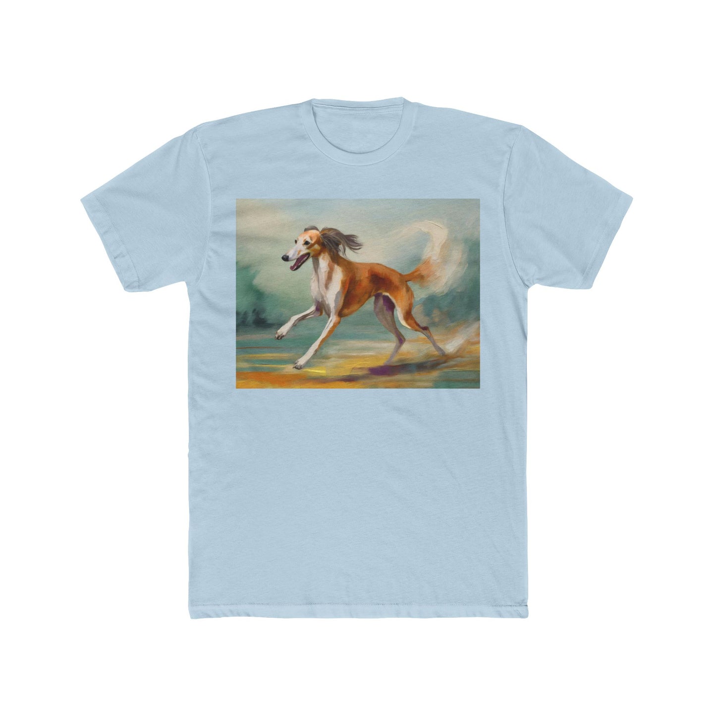 Saluki Men's Fitted Cotton Crew Tee