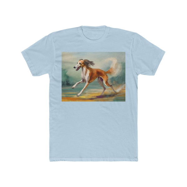 Saluki Men's Fitted Cotton Crew Tee