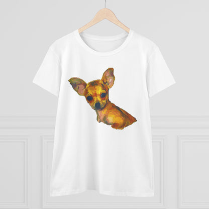 Chihuahua 'Belle' Women's Midweight Cotton Tee