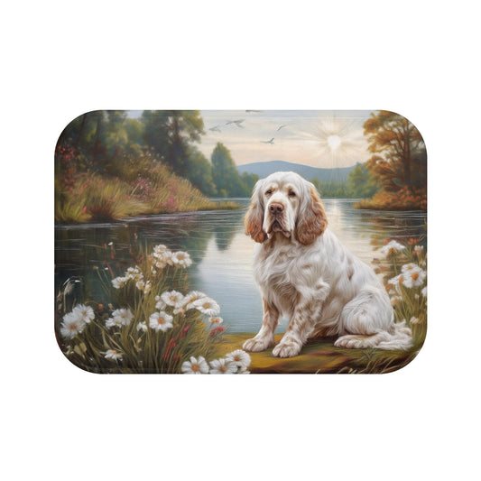 Clumber Spaniel Bathroom Rug Mat: A Touch of Love