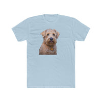 Soft Coated Wheaten Terrier - Men's Fitted Cotton Crew Tee