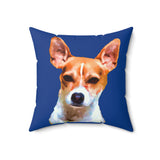 Rat Terrier Spun Polyester Throw Pillow