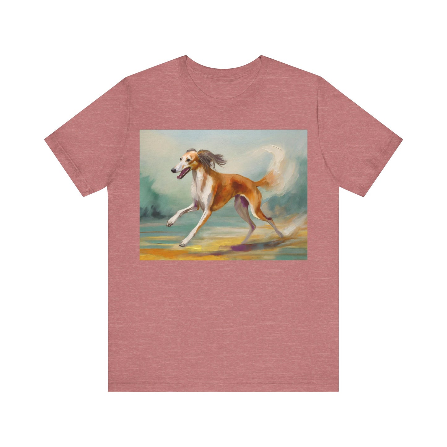 Saluki 'On the Run' Unisex Jersey Short Sleeve Tee