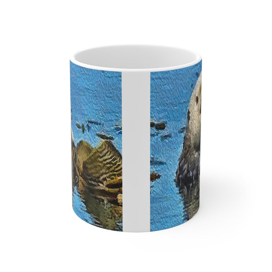 Sea Otter 'Ollie' Ceramic Mug 11oz