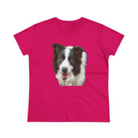 Border Collie '#2' Women's Midweight Cotton Tee