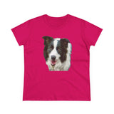 Border Collie '#2' Women's Midweight Cotton Tee