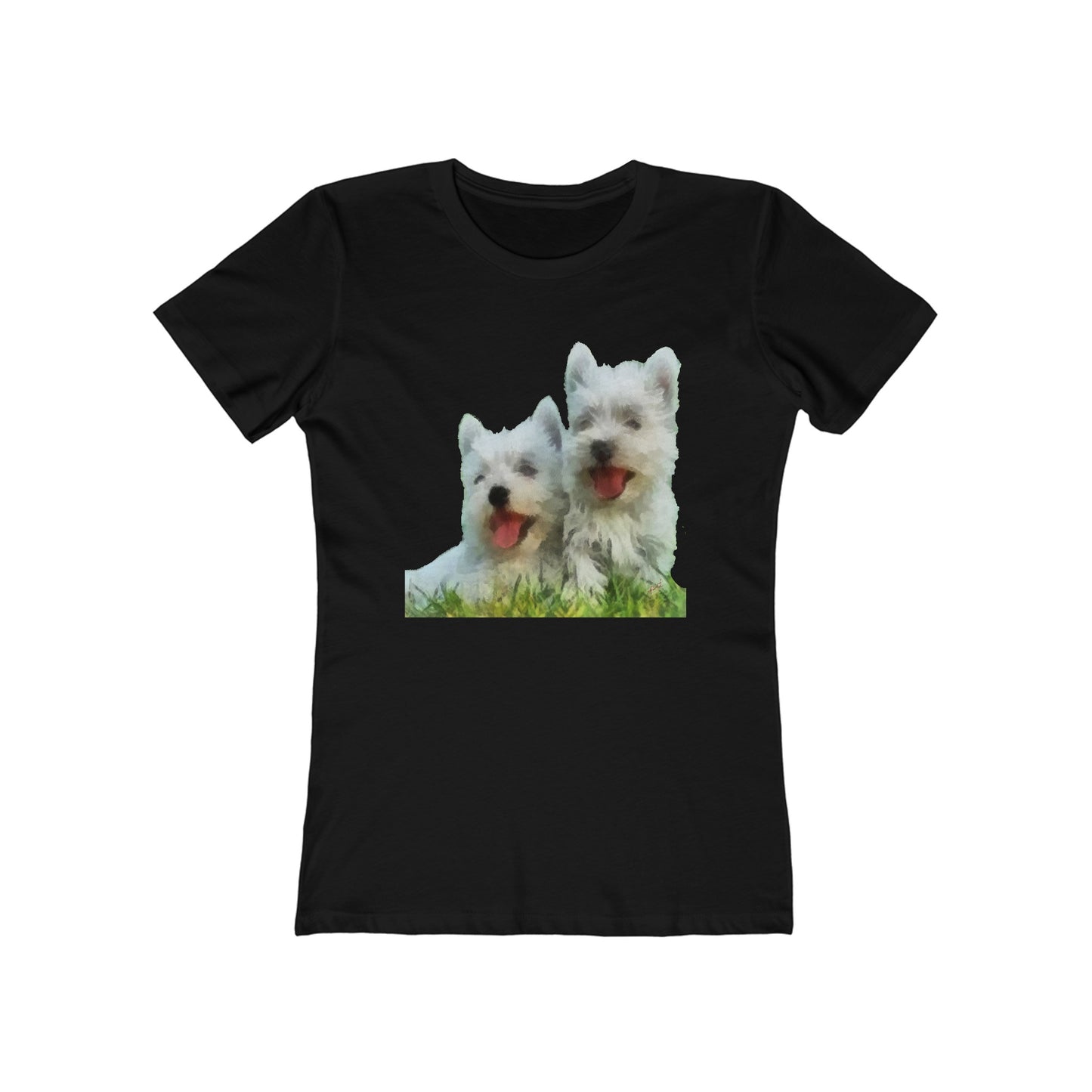 West Highland Terrier Women's Slim Fit Ringspun Cotton T-Shirt
