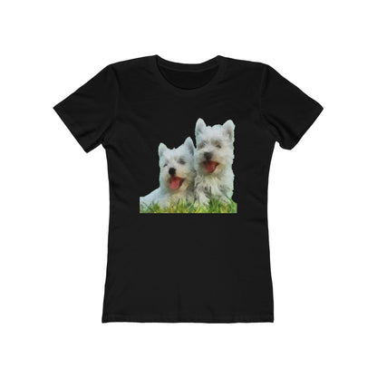 West Highland Terrier Women's Slim Fit Ringspun Cotton T-Shirt