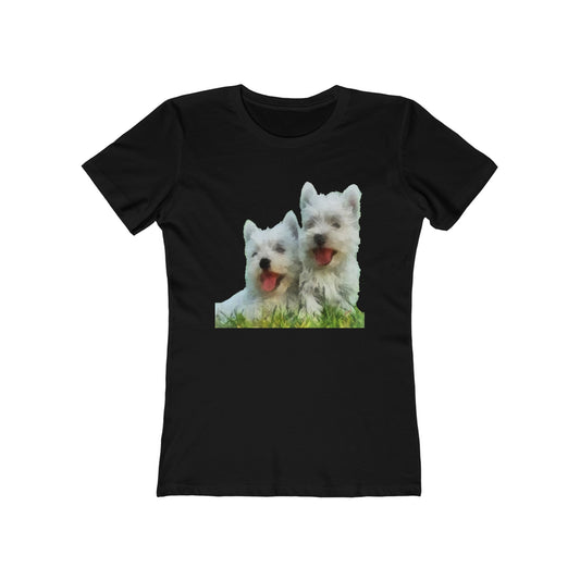 West Highland Terrier Women's Slim Fit Ringspun Cotton T-Shirt