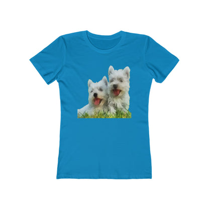 West Highland Terrier Women's Slim Fit Ringspun Cotton T-Shirt