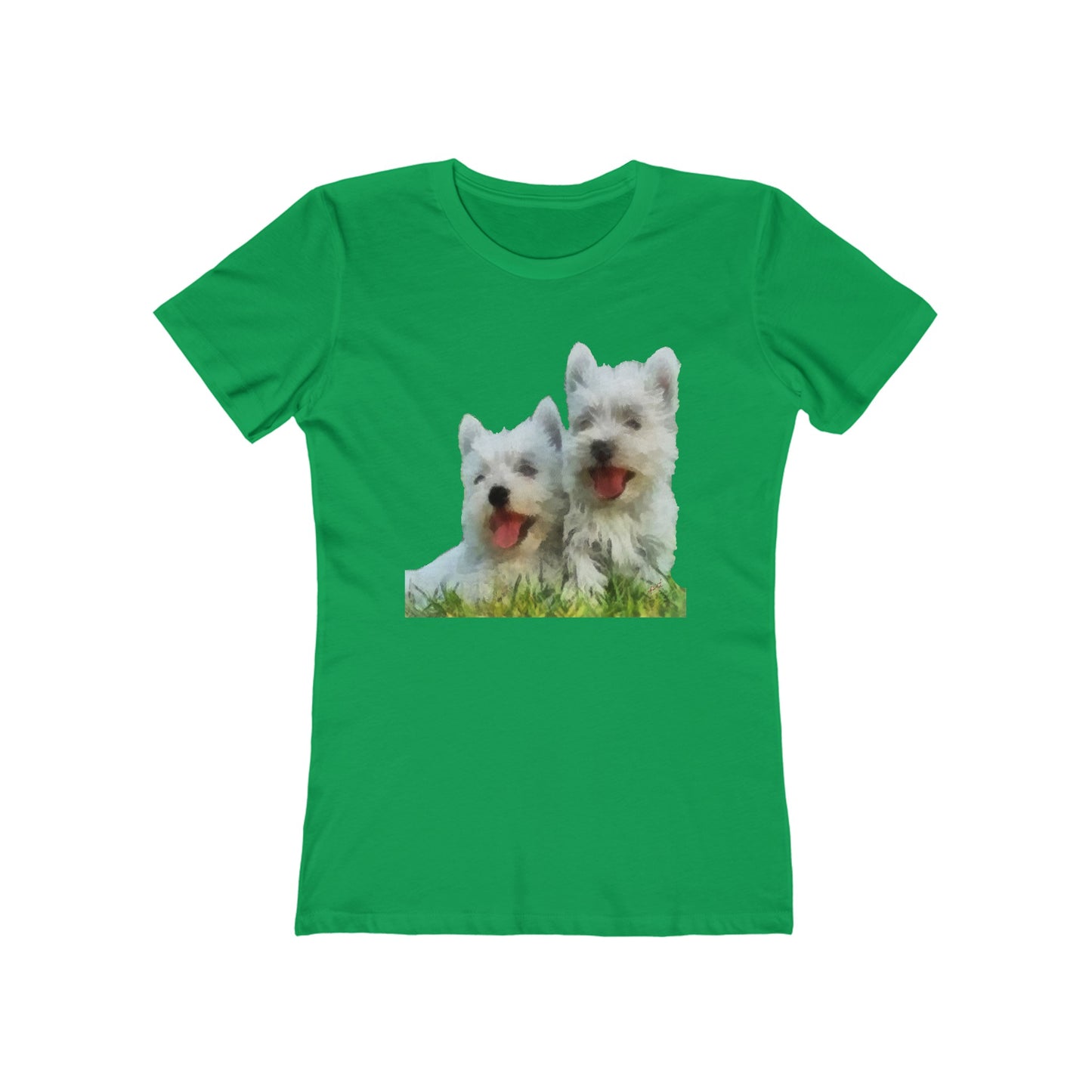 West Highland Terrier Women's Slim Fit Ringspun Cotton T-Shirt