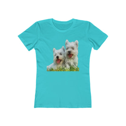 West Highland Terrier Women's Slim Fit Ringspun Cotton T-Shirt