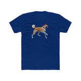 Korean Jindo Men's Fitted Cotton Crew Tee