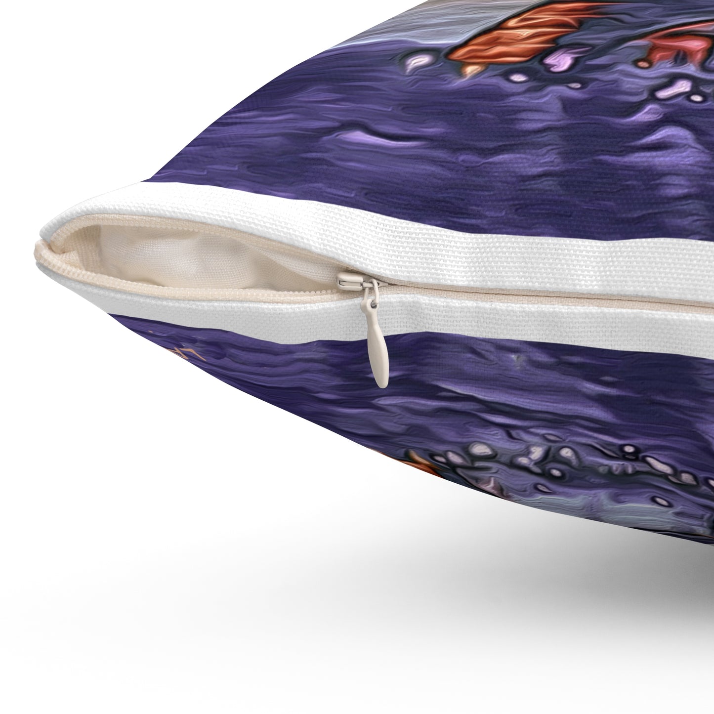 Eiffel Tower Sunset - Spun Polyester Throw Pillow