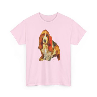 Basset Hound Dreamscape Heavy Cotton Tee