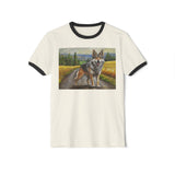 Czechoslovakian Vlciak Wolfdog Classic  Cotton Ringer T-Shirt