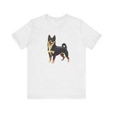 Black & Tan Shiba Inu --  Unisex Jersey Short Sleeve Tee