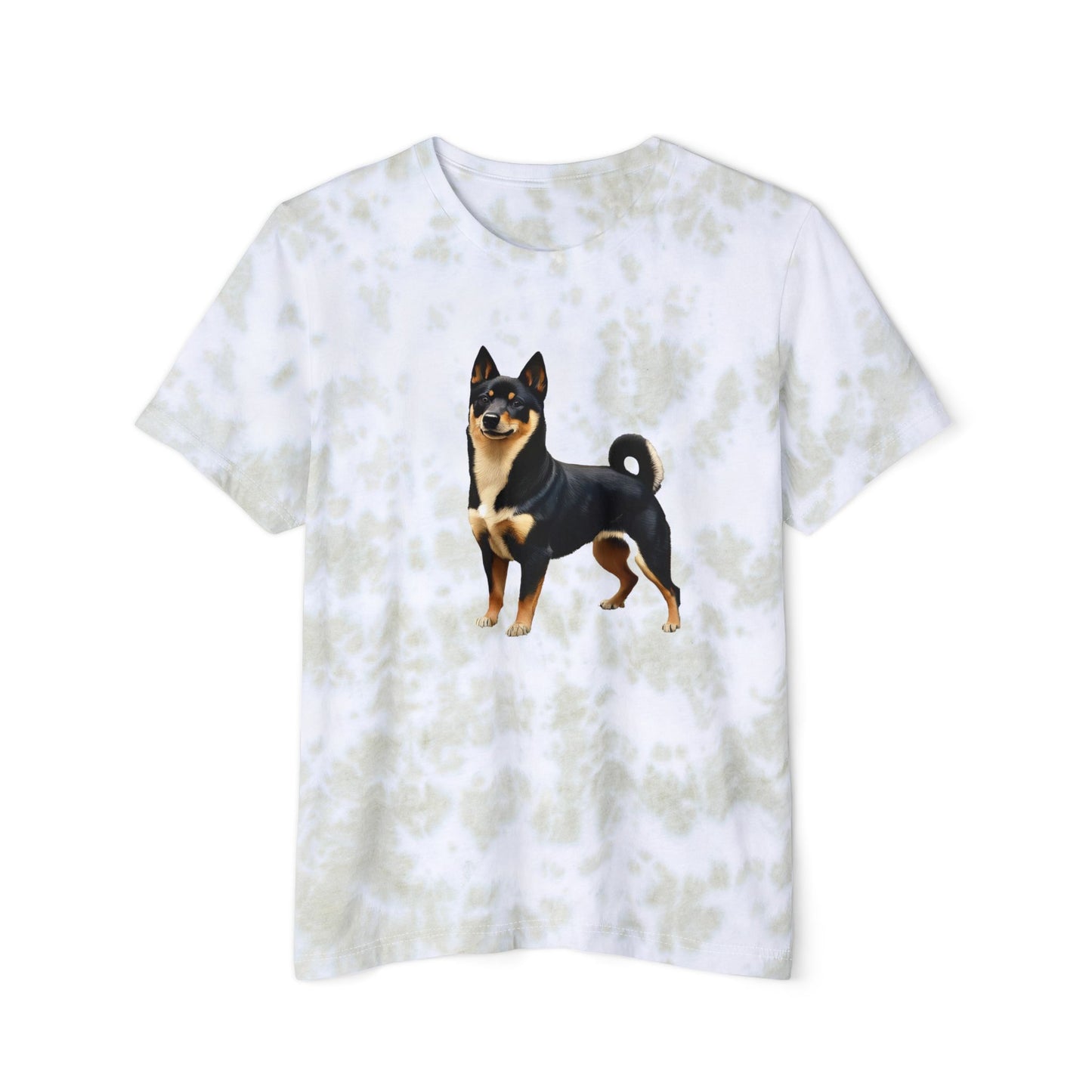 Black & Tan Shiba Inu Unisex Fashion Tie-Dyed T-Shirt