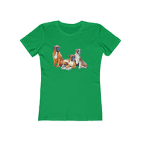 Boxer Quartet - Women's Slim Fitted Ringspun Cotton T-Shirt