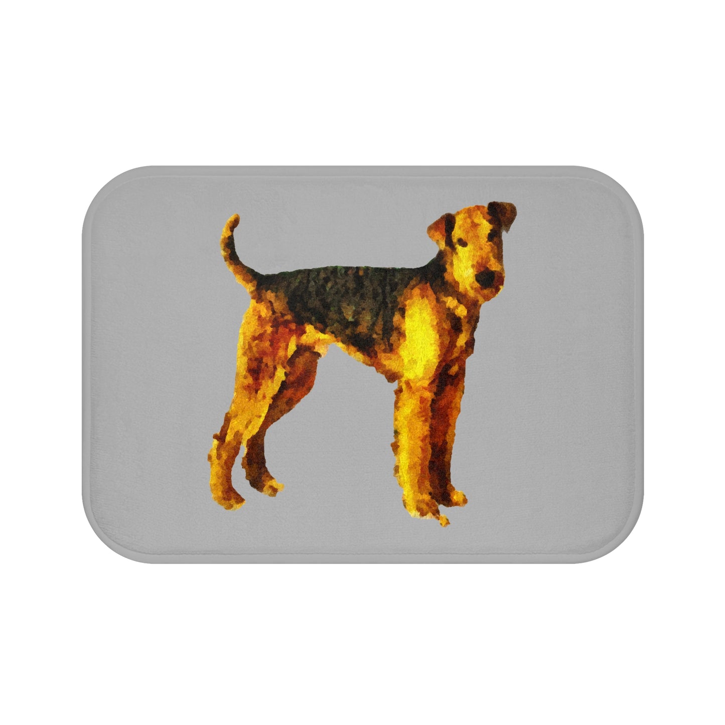 Airedale Terrier 'Lucy' Bathroom Rug Mat