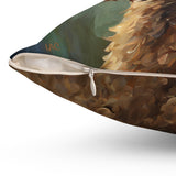 Charming Labradoodle Spun Polyester Throw Pillow