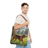 Bloodhound Polyester Tote Bag (AOP)