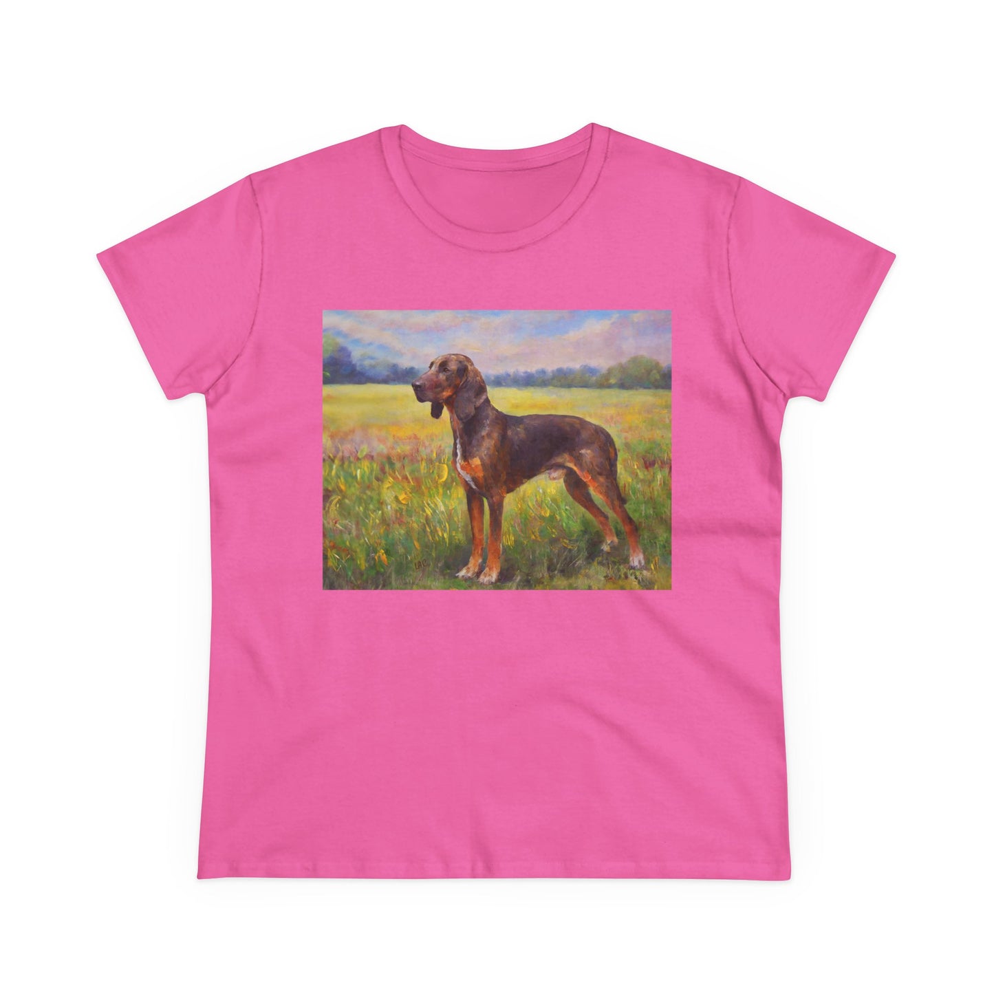 Plott Hound Women's Midweight Cotton Tee