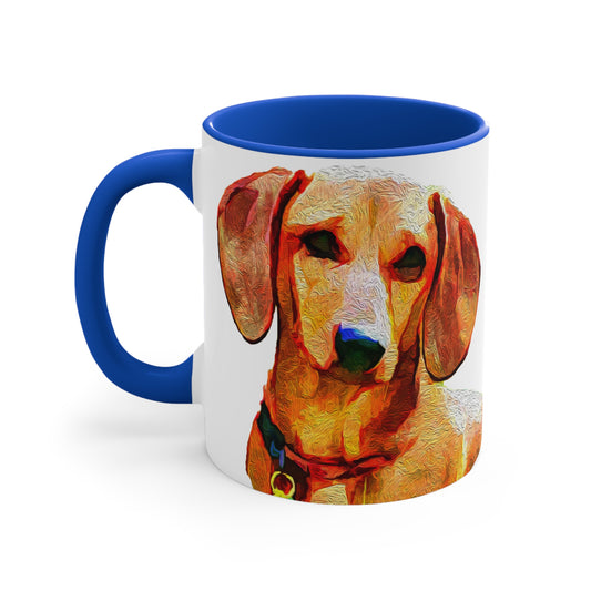 Dachshund 'Daisy' Accent Coffee Mug, 11oz