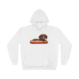 Dachshund 'Weiner Dog' Unisex Fleece Lined Pullover Hoodie Sweatshirt