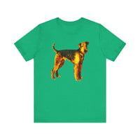 Airedale Terrier 'Lucy' Unisex Jersey Short Sleeve Tee